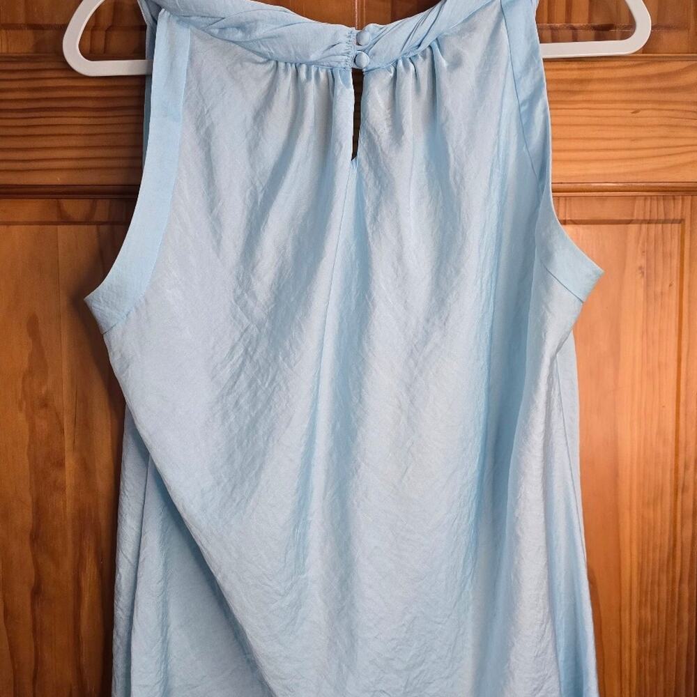 Light Blue Talbots Dressy Tank Top Size 16 - Picture 2 of 3